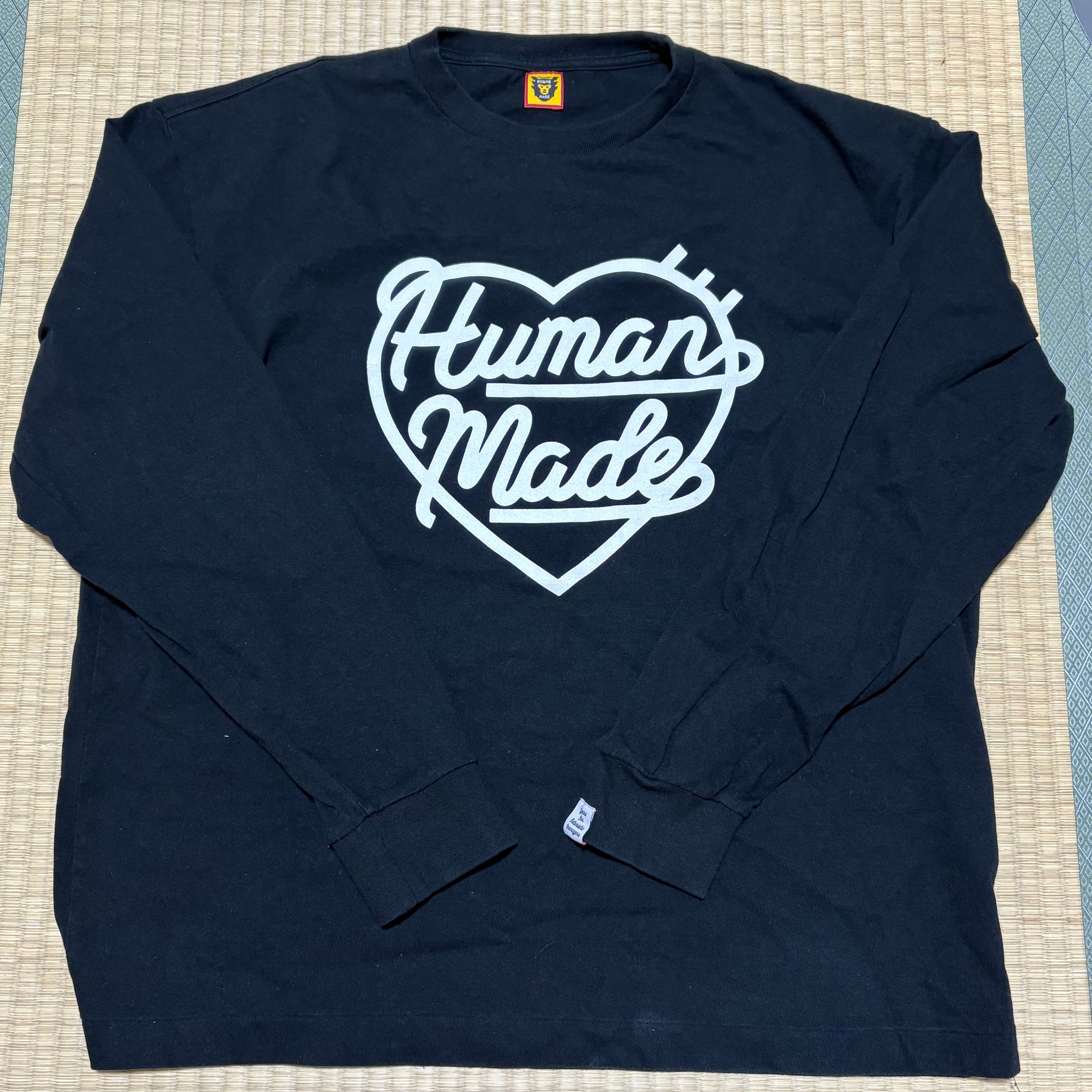 HUMAN MADE HEART L/S T-SHIRT "Black"