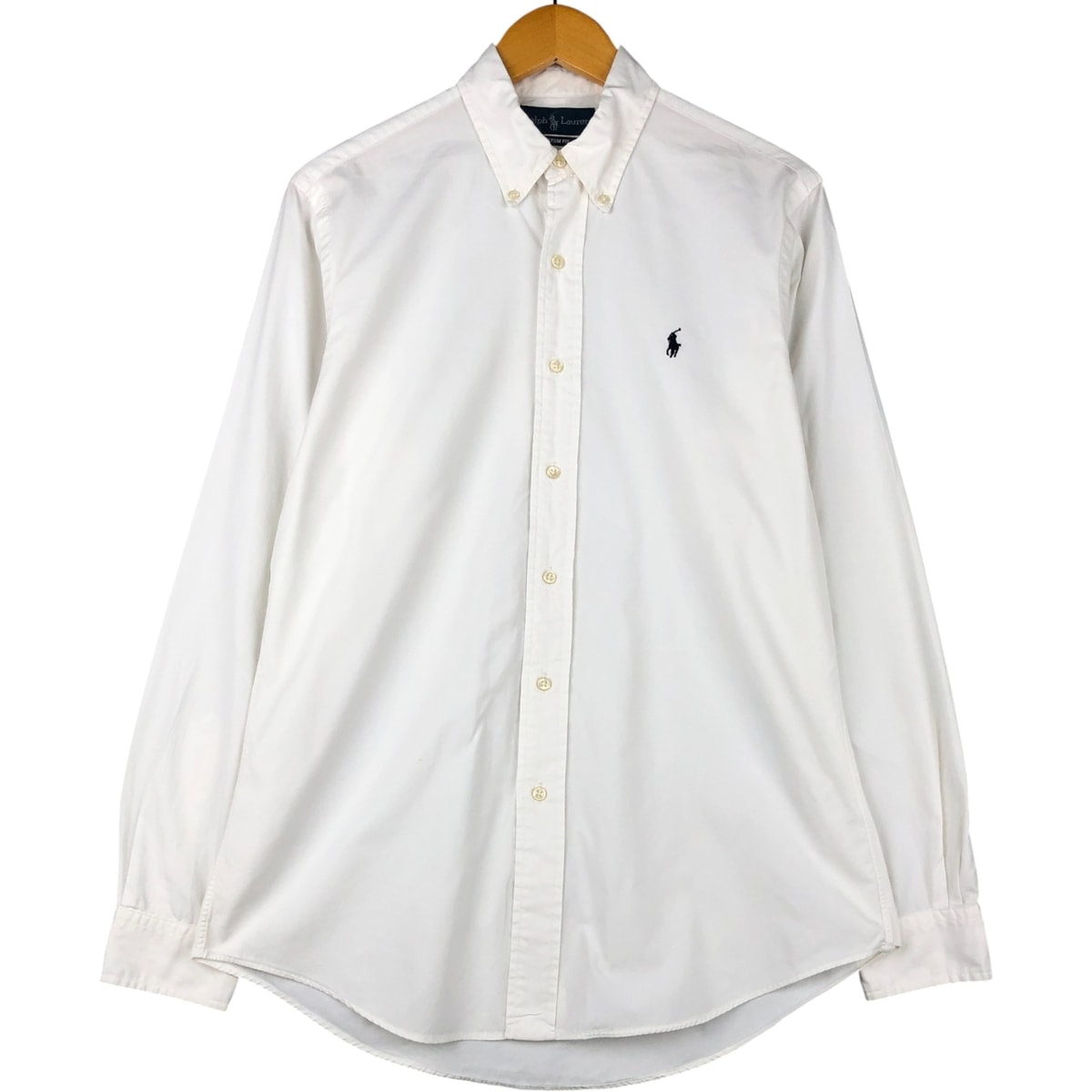 古着 ラルフローレン Ralph Lauren CUSTOM FIT 長袖 ボタンダウンシャツ メンズM相当/eaa591289