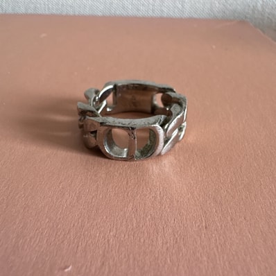 Dior CD ICON Chain Link Ring ”Silver”