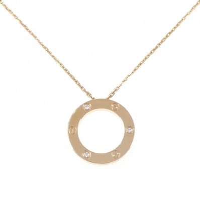 カルティエ ラブネックレス ハーフダイヤ ネックレス