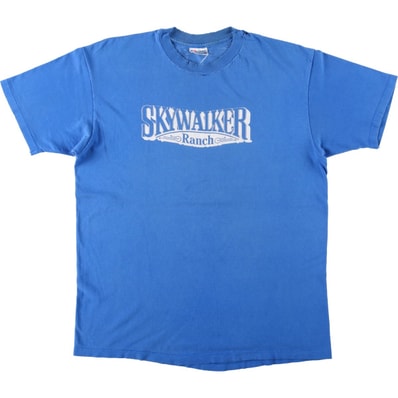 古着 80年代 ヘインズ Hanes BEEFY-T 青タグ SKYWALKER Ranch アドバタイジングTシャツ USA製 メンズXL相当 ヴィンテージ/eaa642360