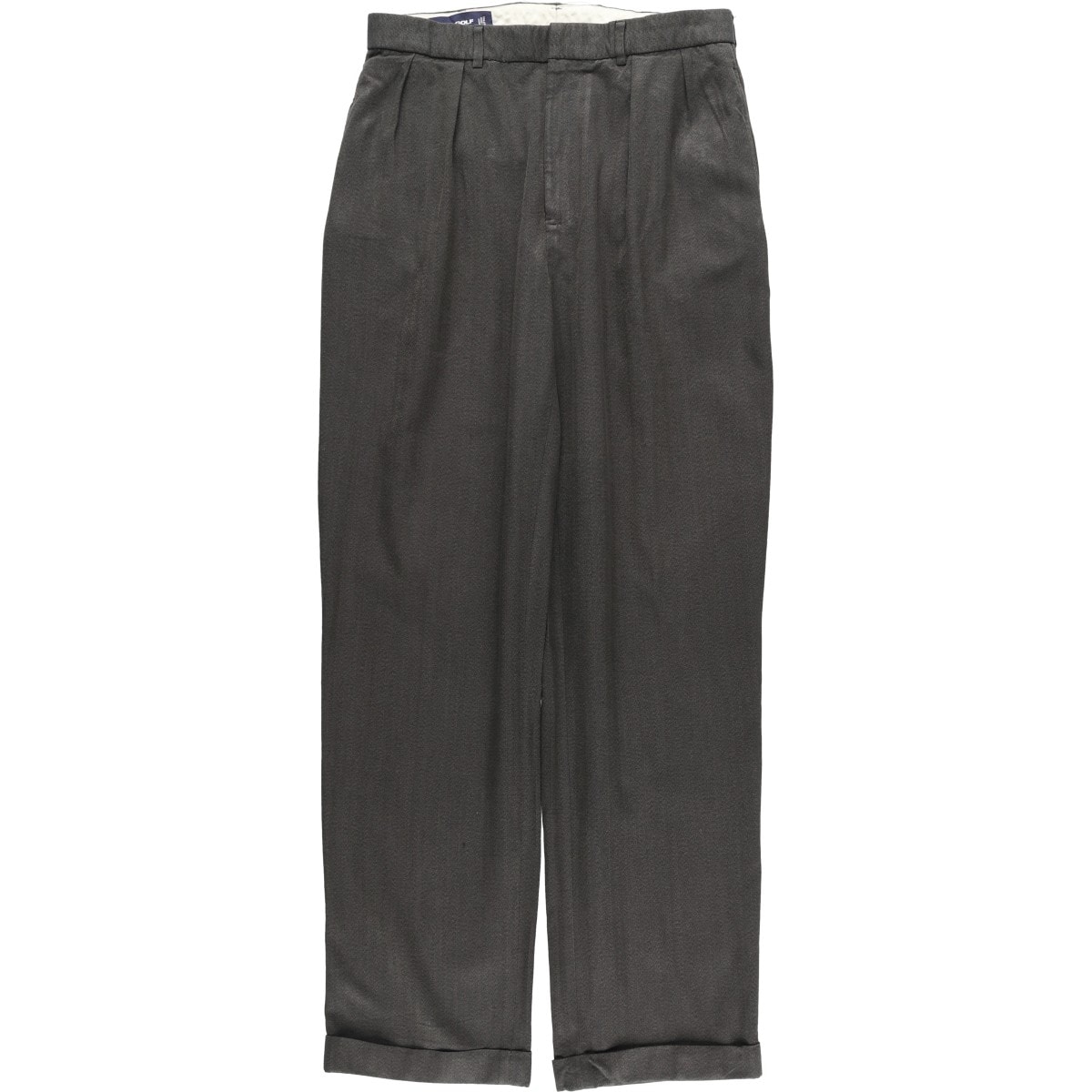 古着 ラルフローレン Ralph Lauren POLO GOLF ポロゴルフ ツータック スラックスパンツ メンズw33相当/eaa604298
