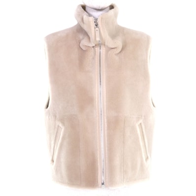 未使用品 エルメス ベスト ベージュ レディース 38 5H1229D5