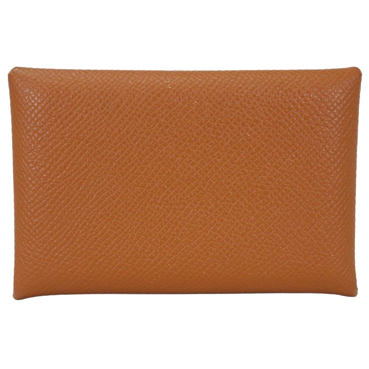 【渋谷並木橋店】HERMES エルメス カードケース カルヴィ ゴールド エプソン シルバー金具 A刻印 SAランク【中古】
