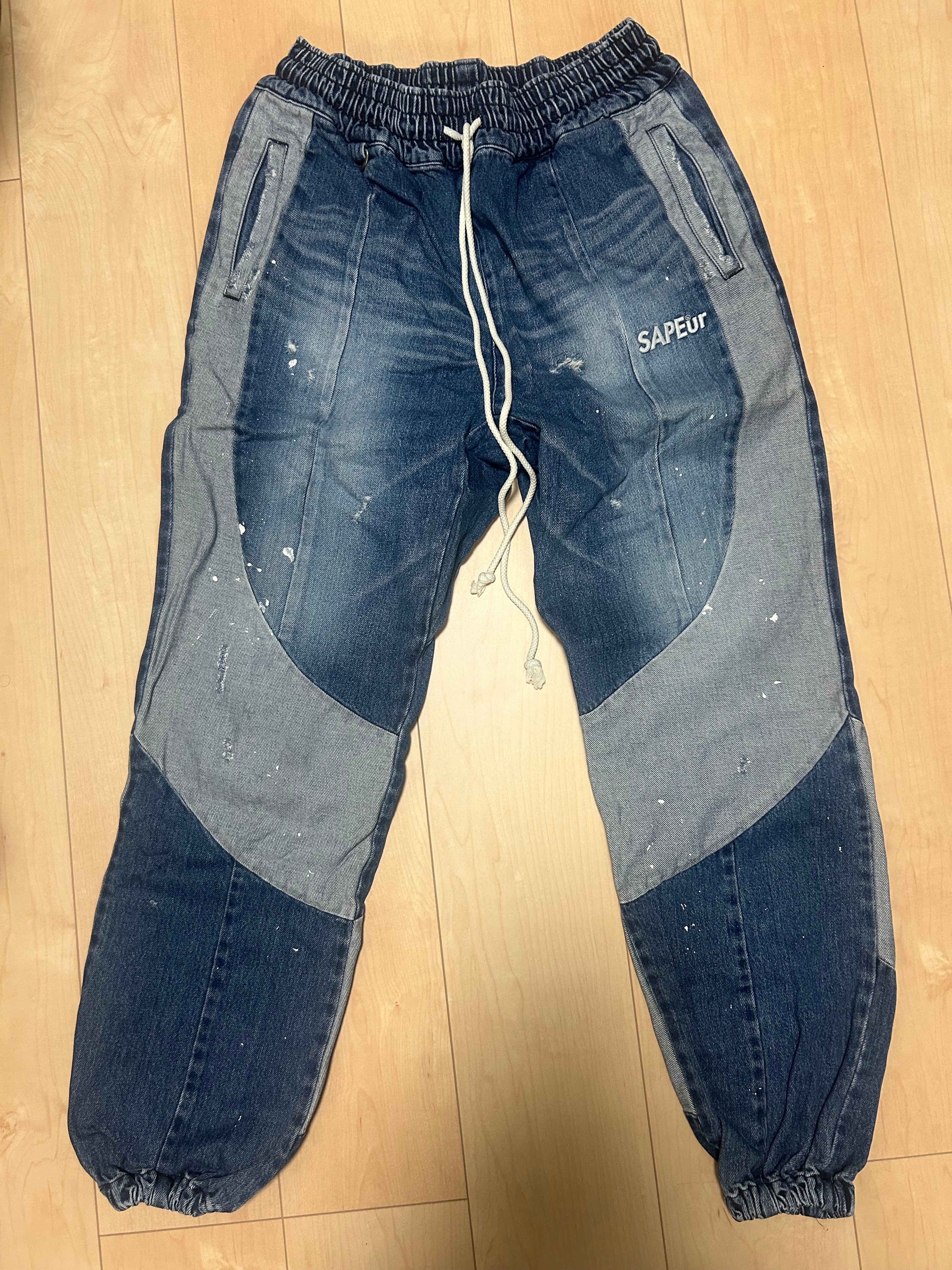 SAPEur DENIM TRACK PANTS 