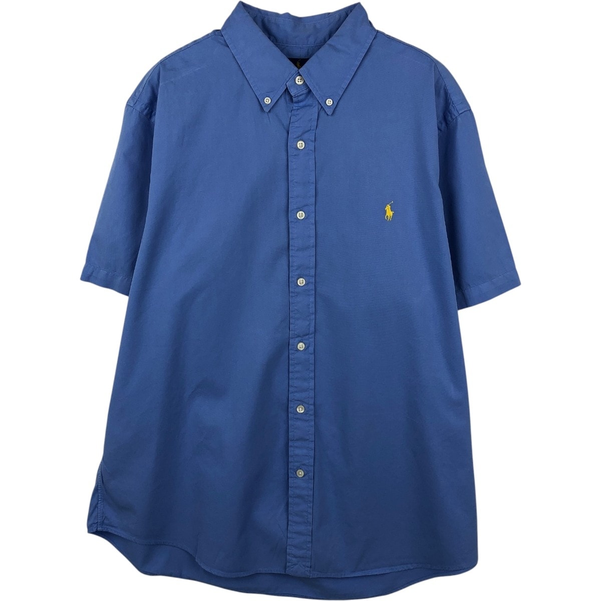 古着 ラルフローレン Ralph Lauren FEATHER WEIGHT TWILL 半袖 ボタンダウンシャツ メンズXL相当/eaa668644
