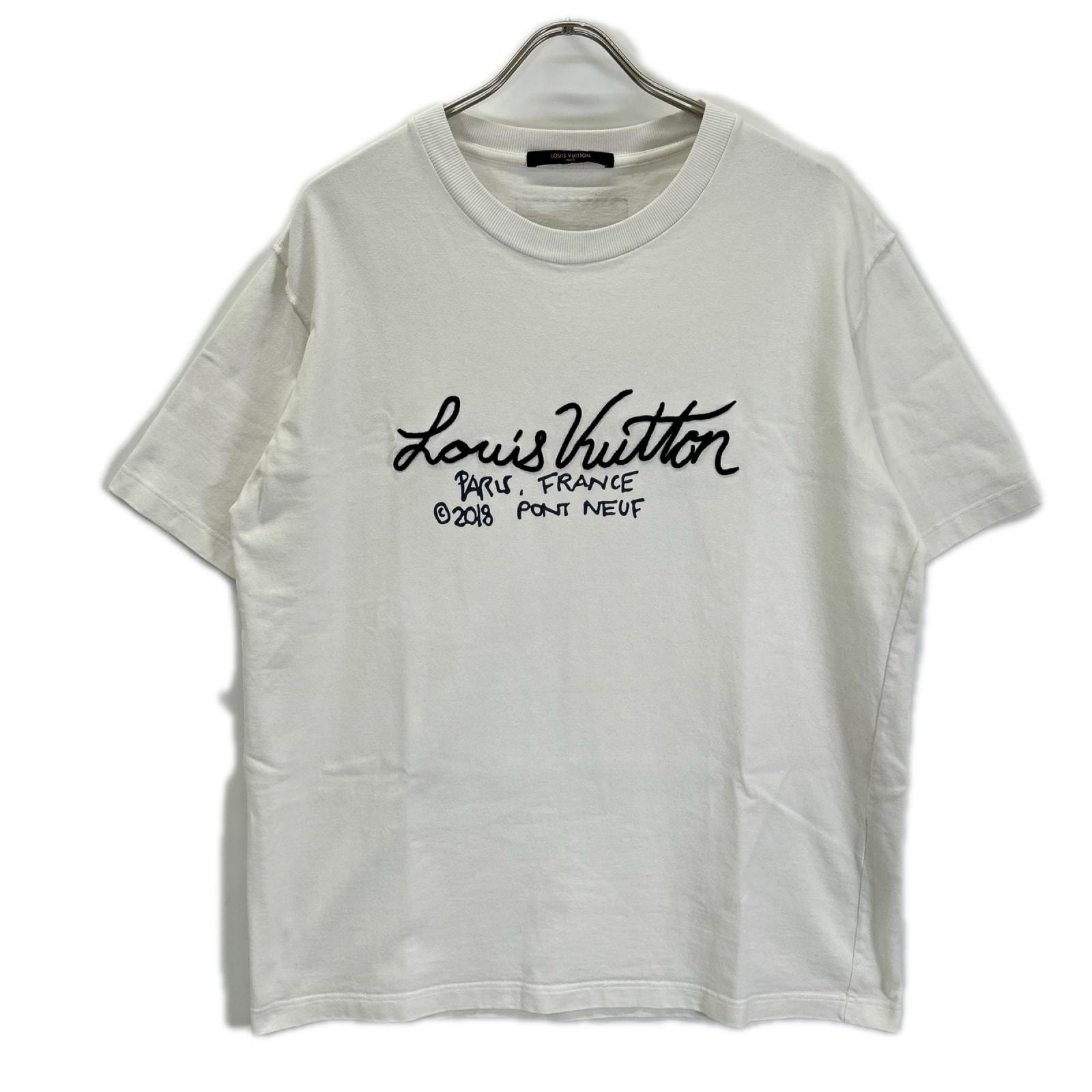 ルイヴィトン HJY17W  シグネチャープリント&エンブロイダリーTシャツ XXL