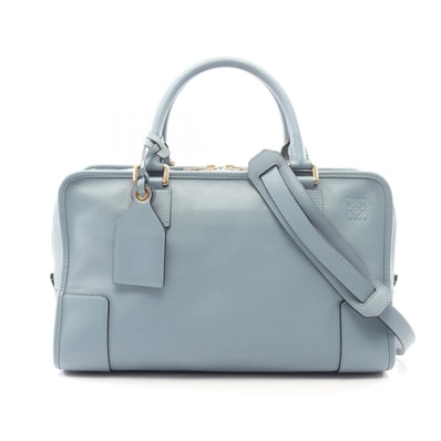 ロエベ LOEWE アマソナ36 2WAY ハンドバッグ バッグ レザー レディース ブルー系 【中古】