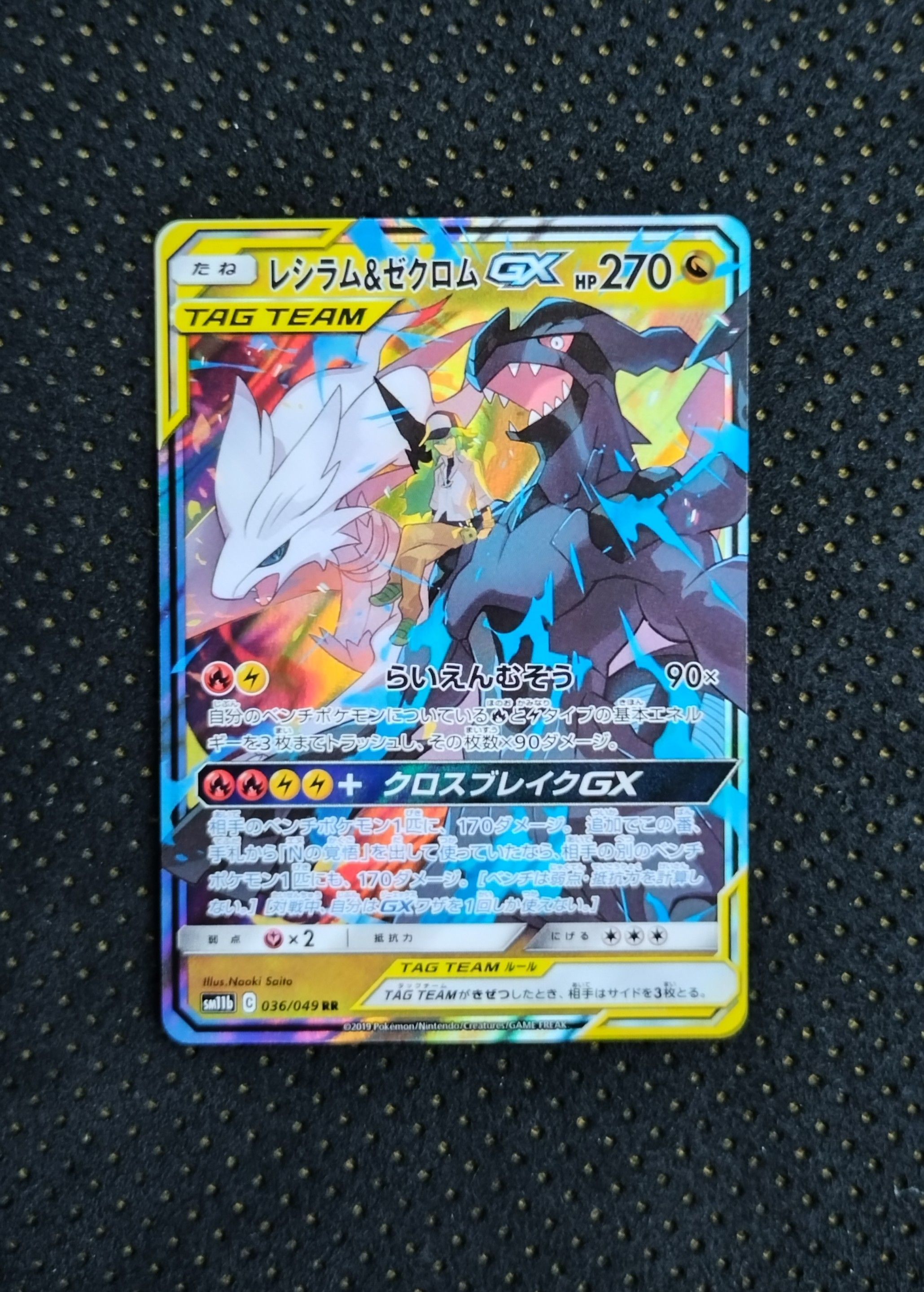 レシラム&ゼクロムGX (N) RR[SM11b 036/049](強化拡張パック「ドリームリーグ」)