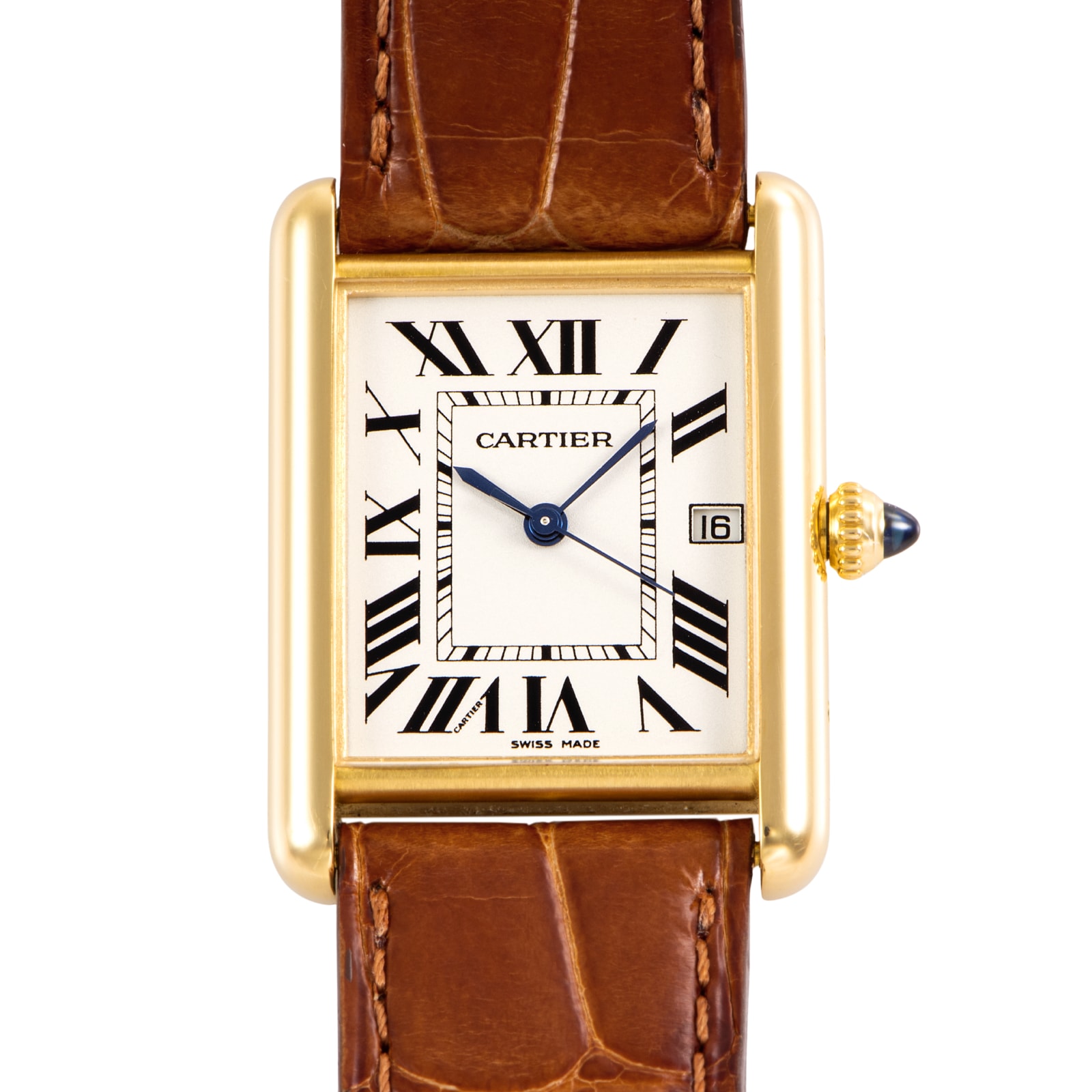 Cartier カルティエ タンクルイLM W1529756 K18YG【中古】