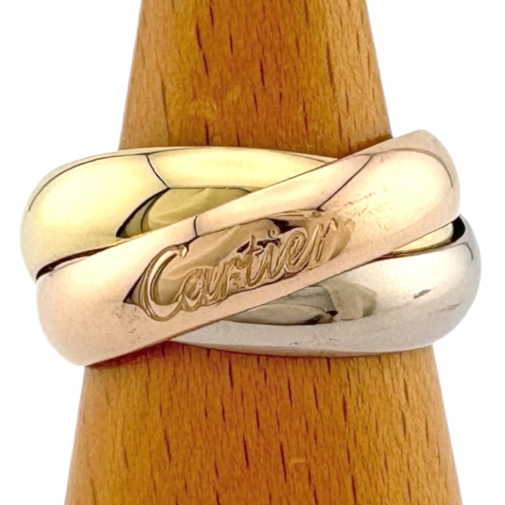 カルティエ トリニティ リング 指輪 18.5号 18金 K18イエローゴールド ユニセックス CARTIER  中古
