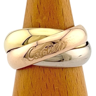 カルティエ トリニティ リング 指輪 18.5号 18金 K18イエローゴールド ユニセックス CARTIER 中古