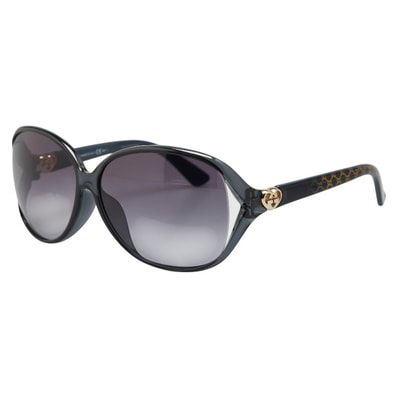 グッチ GGハート アジアンフィット サングラス GG3792 ネイビー プラスチック レディース GUCCI 【中古】