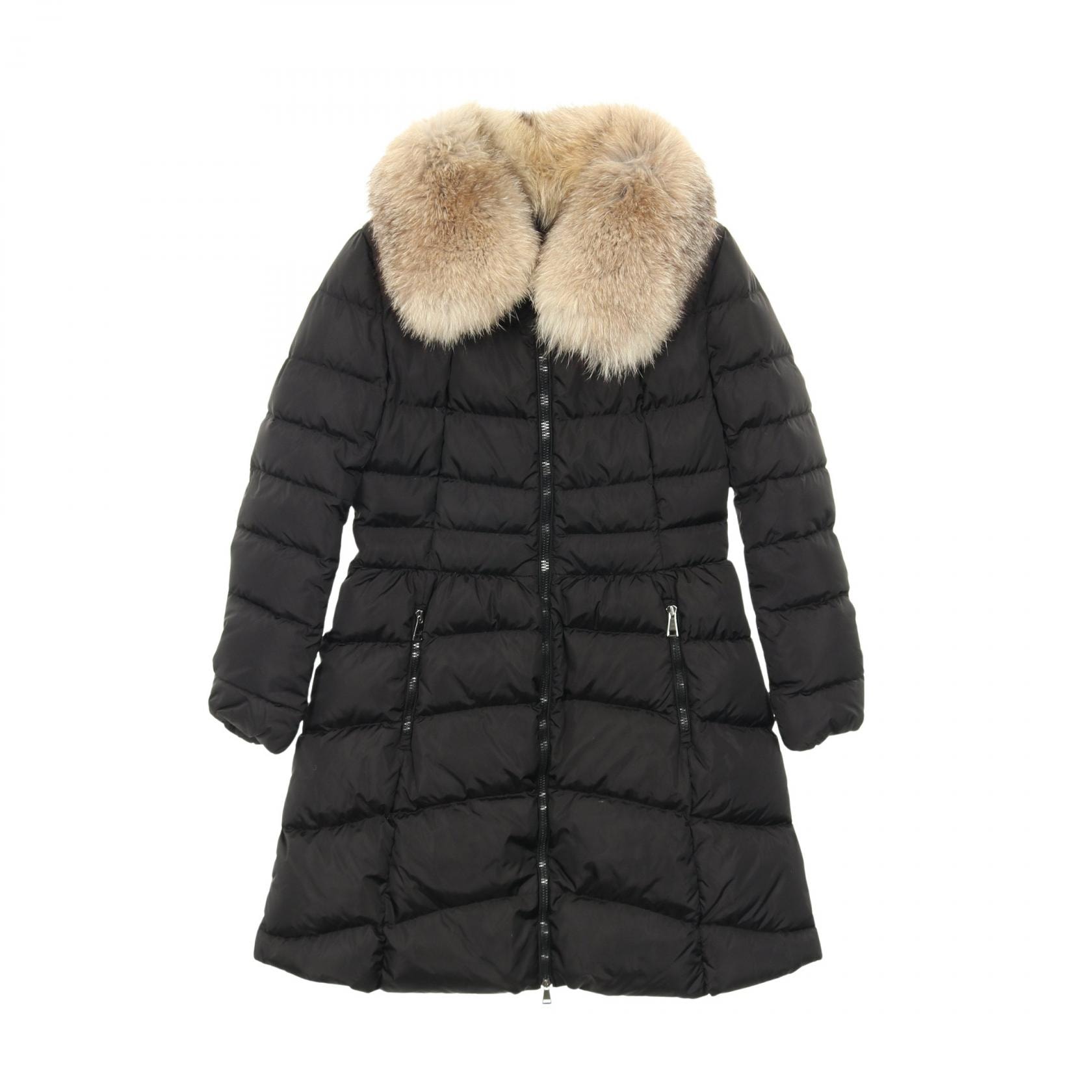 モンクレール MONCLER HIRONDELLE ダウンジャケット 衣料品 アウター ナイロン レディース ブラック系 【中古】