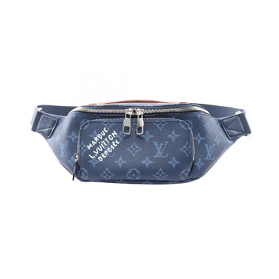 ルイ・ヴィトン LOUIS VUITTON ラッシュ バムバッグ オセアン ウエストバッグ ボディバッグ バッグ PVCコーティングキャンバス レザー モノグラム・ヘリテージ メンズ ネイビー系 M26821 【中古】