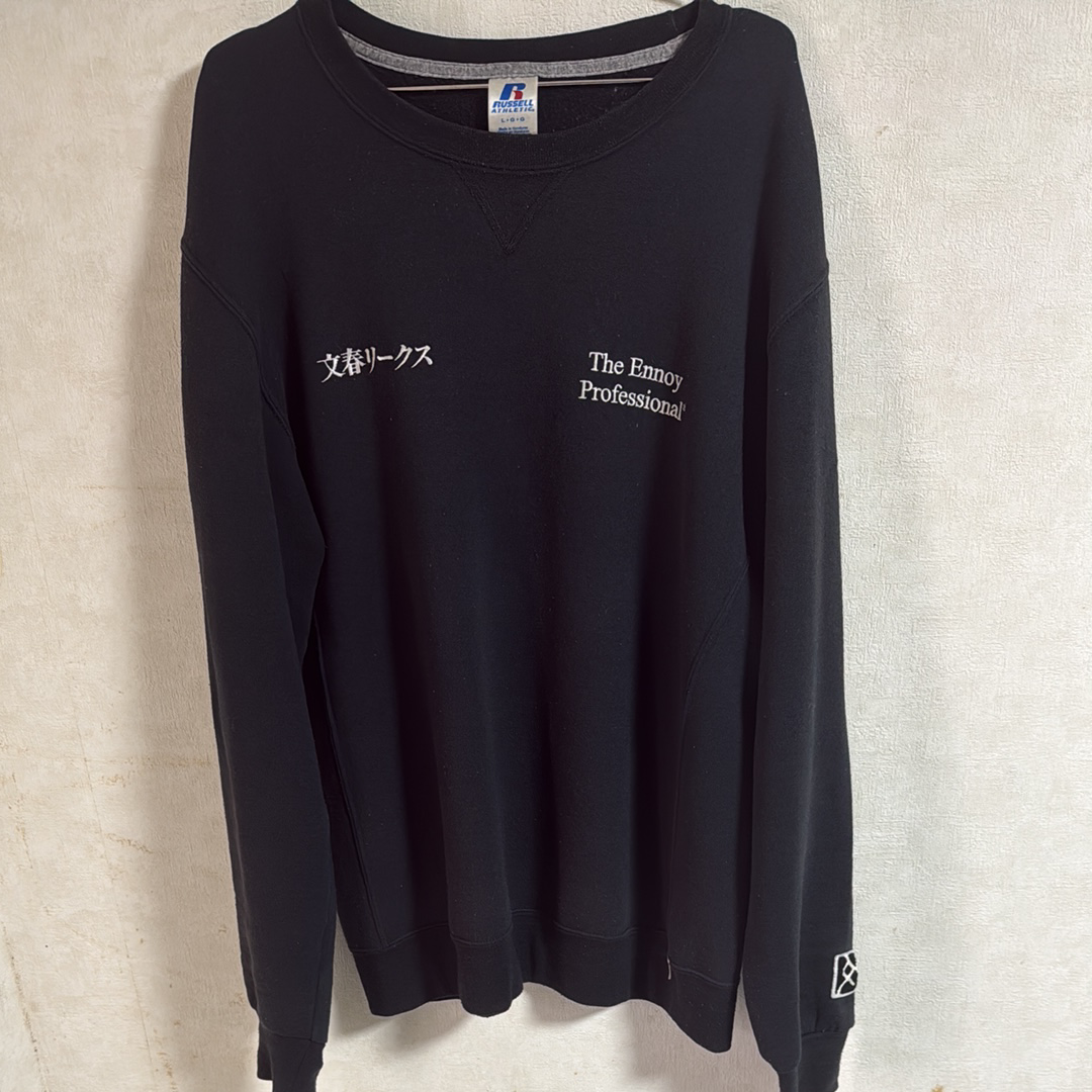 ENNOY x Bunshun Leeks 21SS Sweat Crewneck "Black" SS21BRENCT08NTL