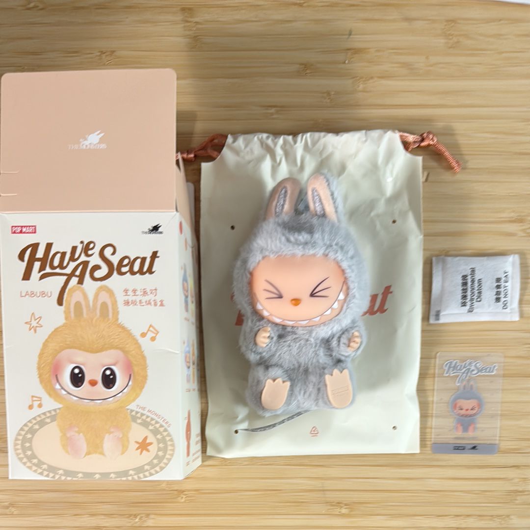 POP MART THE MONSTERS (LABUBU) Have a Seat Plush Series HEHE