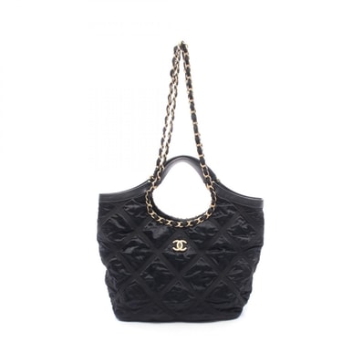 シャネル CHANEL マトラッセ 2WAY トートバッグ バッグ ファブリック レザー レディース ブラック系 AS3152 【中古】
