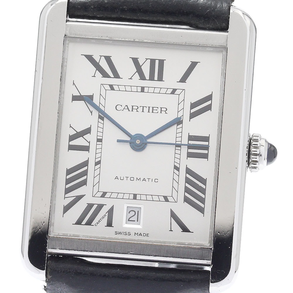カルティエ タンクソロXL デイト WSTA0029 メンズ 【中古】