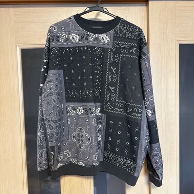 Kith Deconstructed Bandana Crewneck "Black"