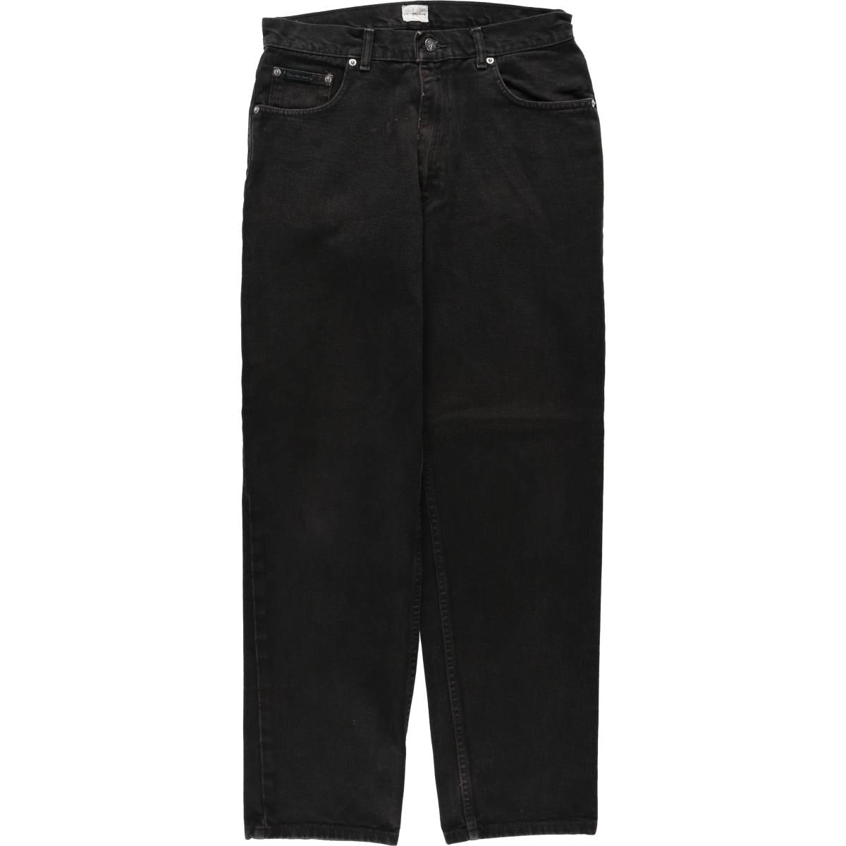 古着 90~00年代 カルバンクライン Calvin klein JEANS ブラックデニム テーパードデニムパンツ メンズw32相当 ヴィンテージ/eaa569755