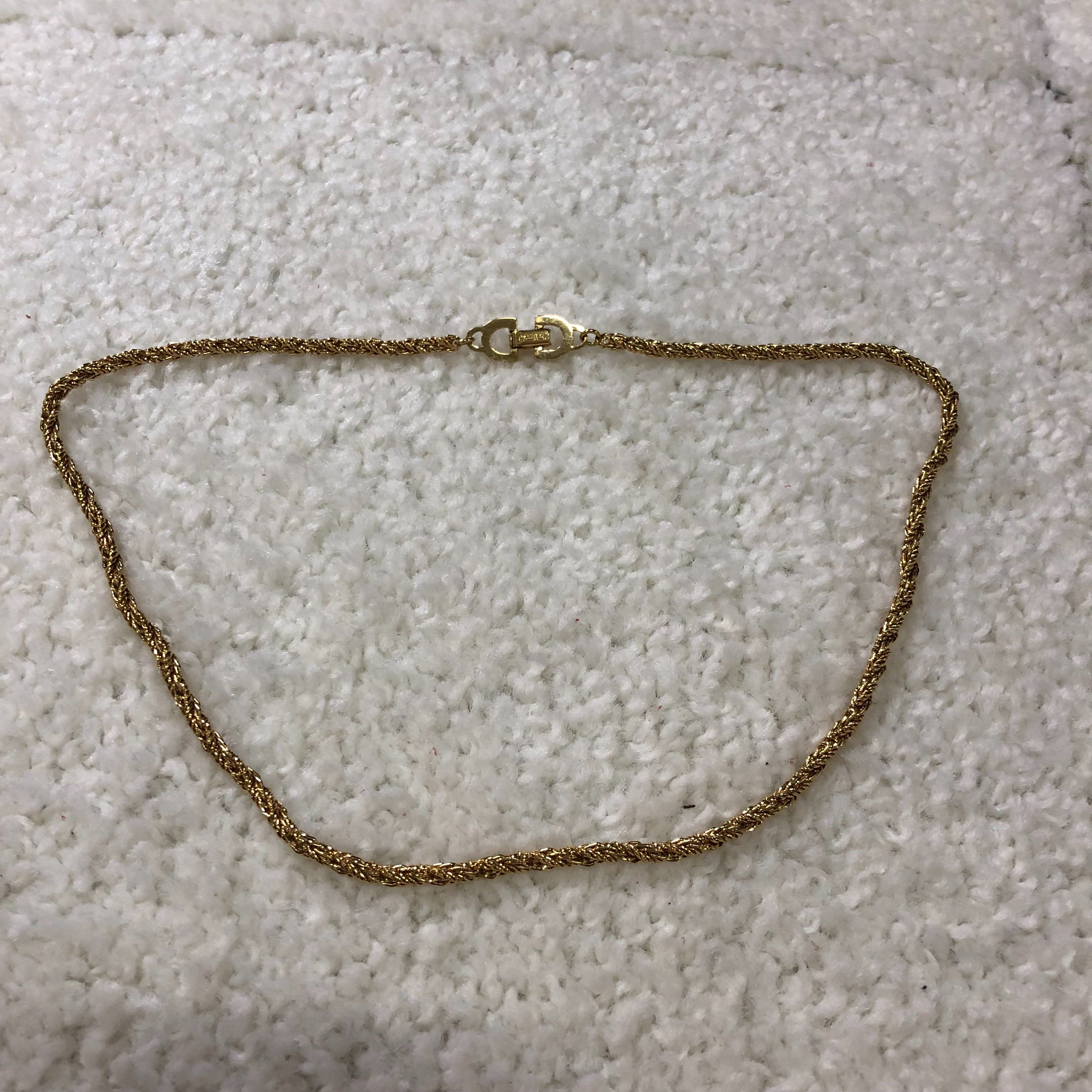 Dior Twist Chain Necklace "Gold"