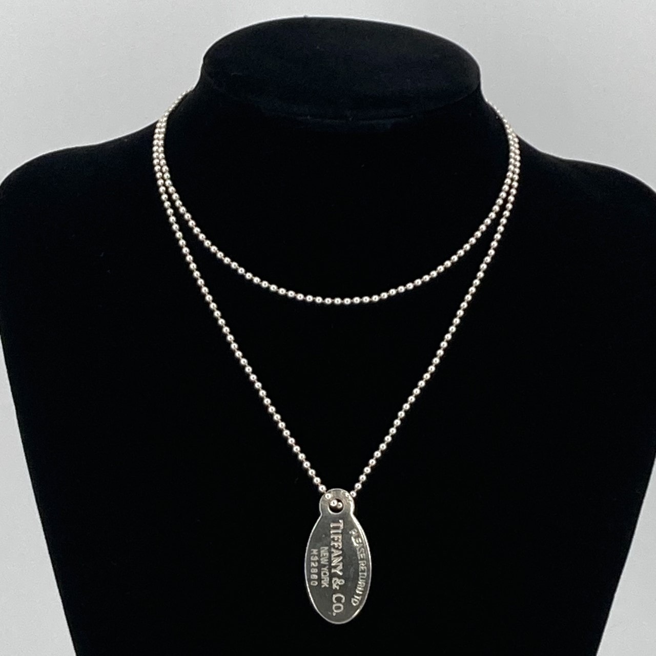 TIFFANY&Co.(ティファニー) リターントゥオーバルタグ Ag925 ネックレス 26.79g シルバー
