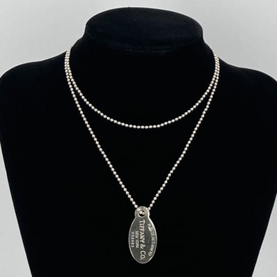 TIFFANY&Co.(ティファニー) リターントゥオーバルタグ Ag925 ネックレス 26.79g シルバー