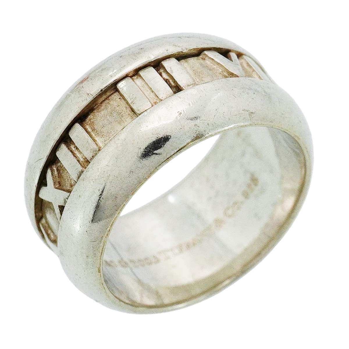 【6jdb0447-k】ティファニー リング アトラス シルバー925 8号【中古】レディース