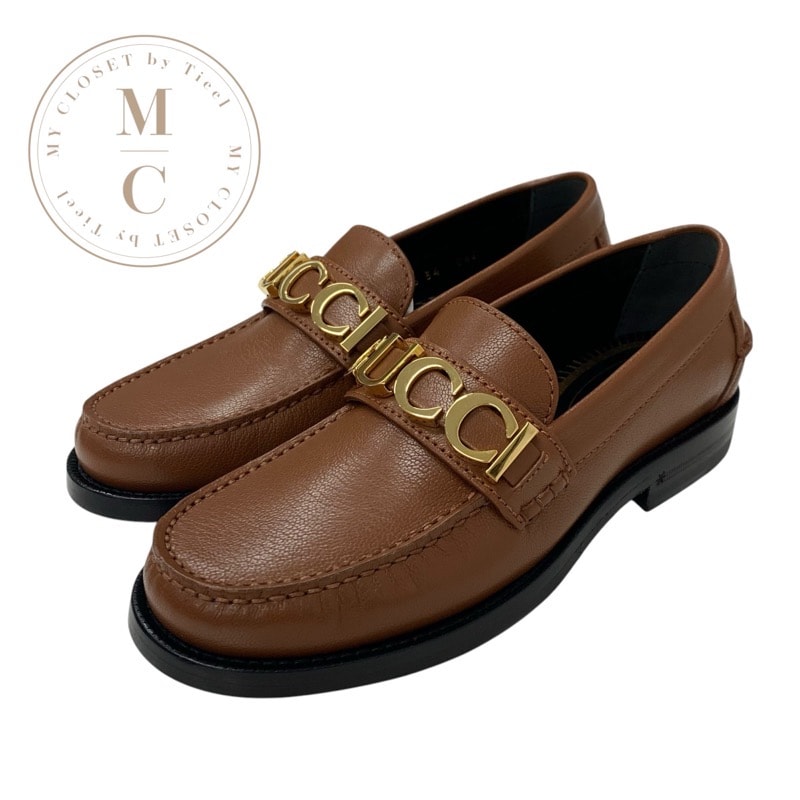 未使用に近い】グッチ GUCCI ローファー 革靴 靴 シューズ レザー