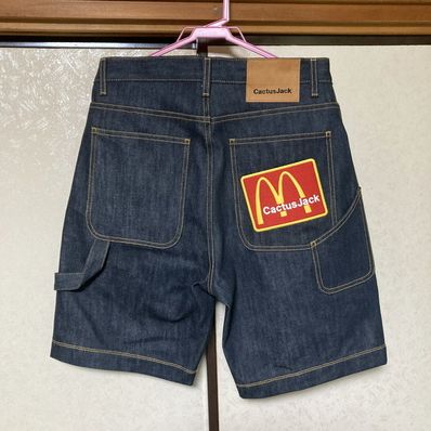 Travis Scott Cactus Jack x McDonald's Cj Arches Denim Shorts "Indigo"