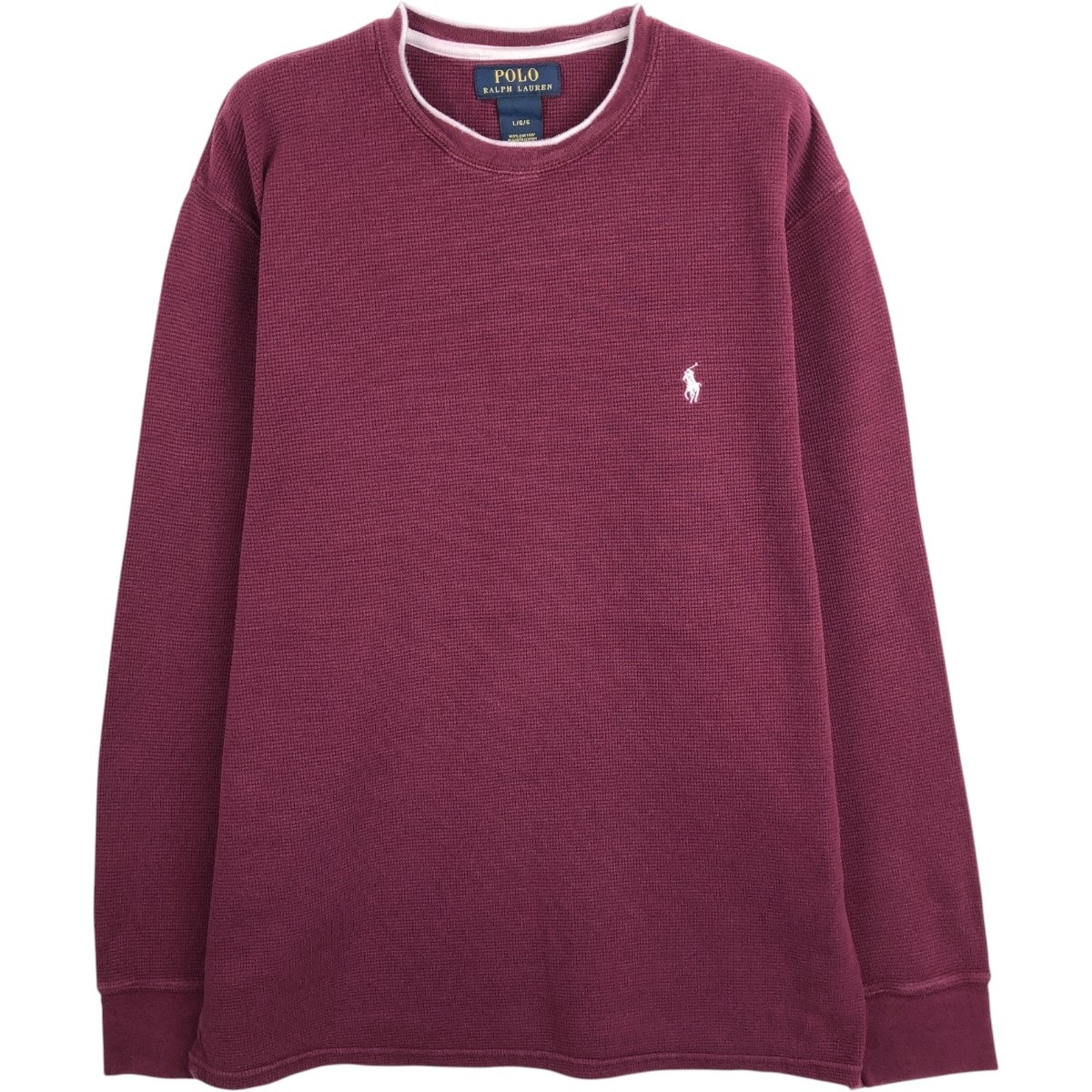 古着 ラルフローレン Ralph Lauren POLO RALPH LAUREN サーマルロンT ワッフル メンズL相当/eaa662152