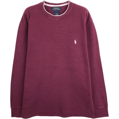古着 ラルフローレン Ralph Lauren POLO RALPH LAUREN サーマルロンT ワッフル メンズL相当/eaa662152