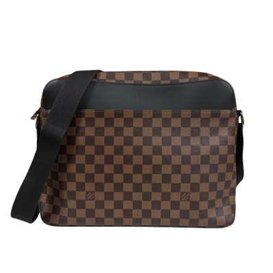 ルイヴィトン ジェイクメッセンジャーMM ダミエ ショルダーバッグ ダミエキャンバス N41569 ブラウン メンズ LOUIS VUITTON 中古