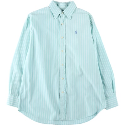古着 90年代 ラルフローレン Ralph Lauren POLO SPORT ポロスポーツ 長袖 コットンストライプシャツ レディースXL相当 ヴィンテージ/eaa620531