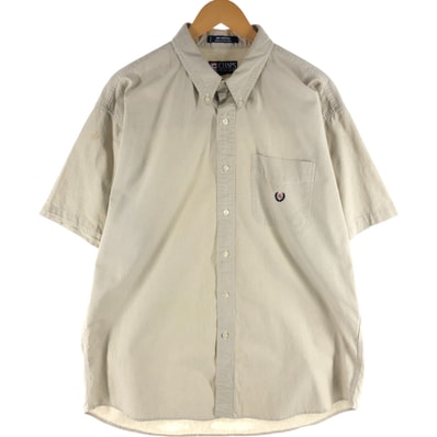 古着 90年代 ラルフローレン Ralph Lauren CHAPS チャップス 半袖 ボタンダウンシャツ メンズXL相当/eaa534574