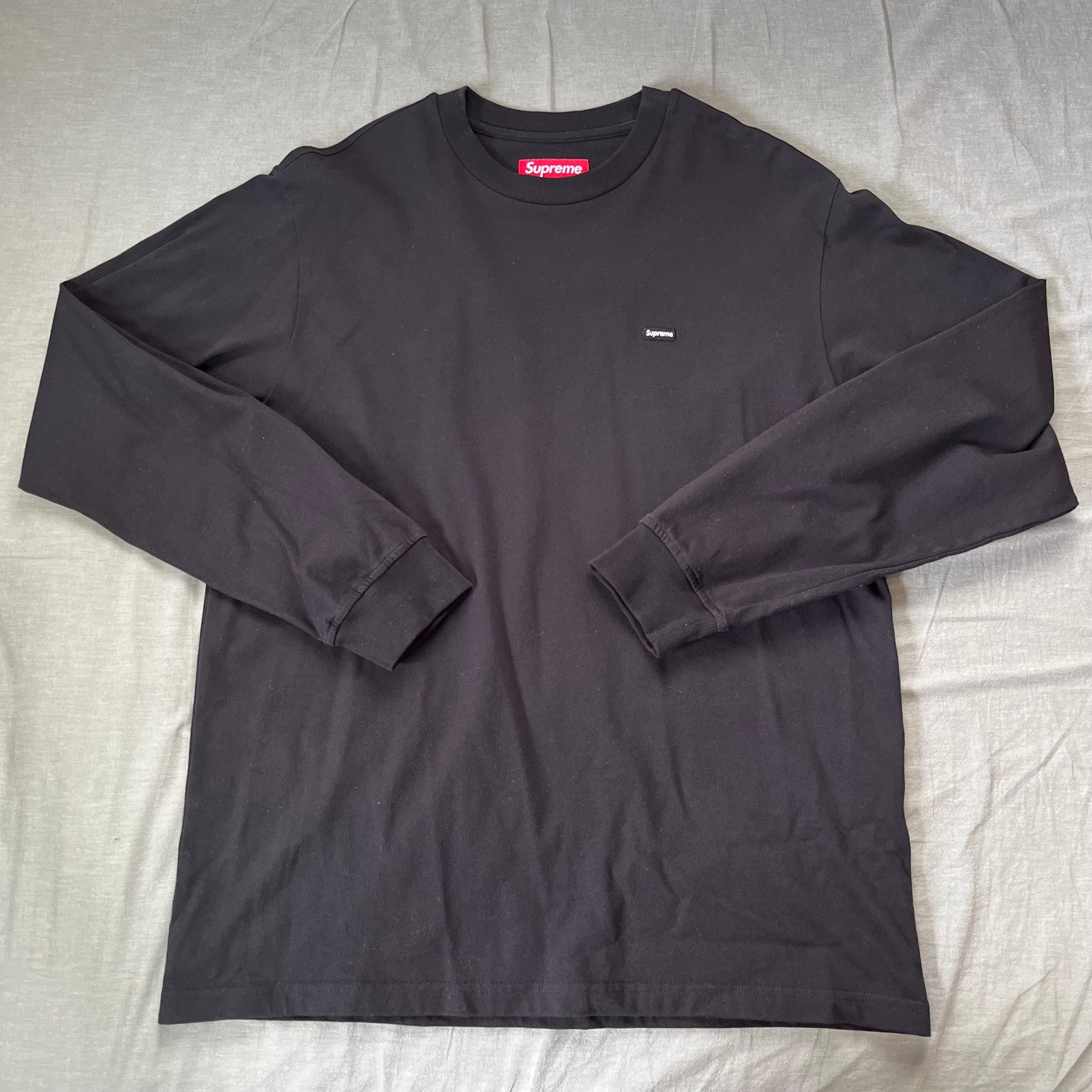 Supreme Small Box L/S Tee "Black"(24SS)