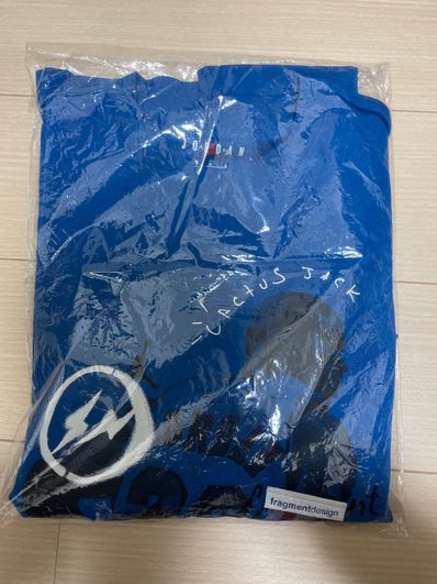 Air Jordan Travis Scott Fragment Tee "Military Blue"