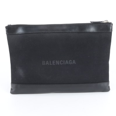 ■美品 バレンシアガクリップ ネイビー クリップ M 373834