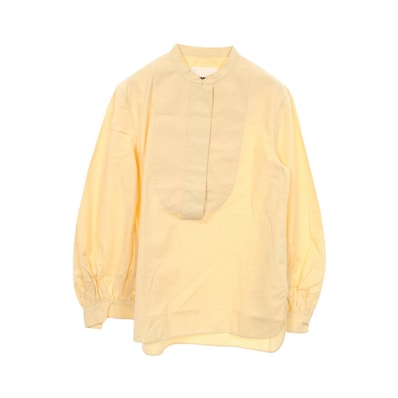 ジルサンダー JIL SANDER プルオーバーシャツ ブラウス 衣料品 トップス コットン レディース イエロー系 【中古】