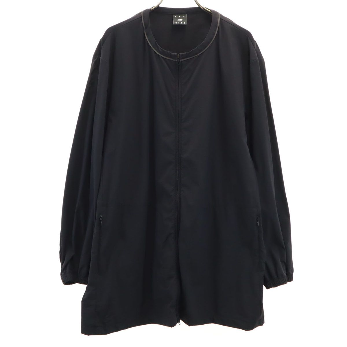 NEW BALANCE ニューバランス ノーカラー ウーブン ジャケット L ブラック