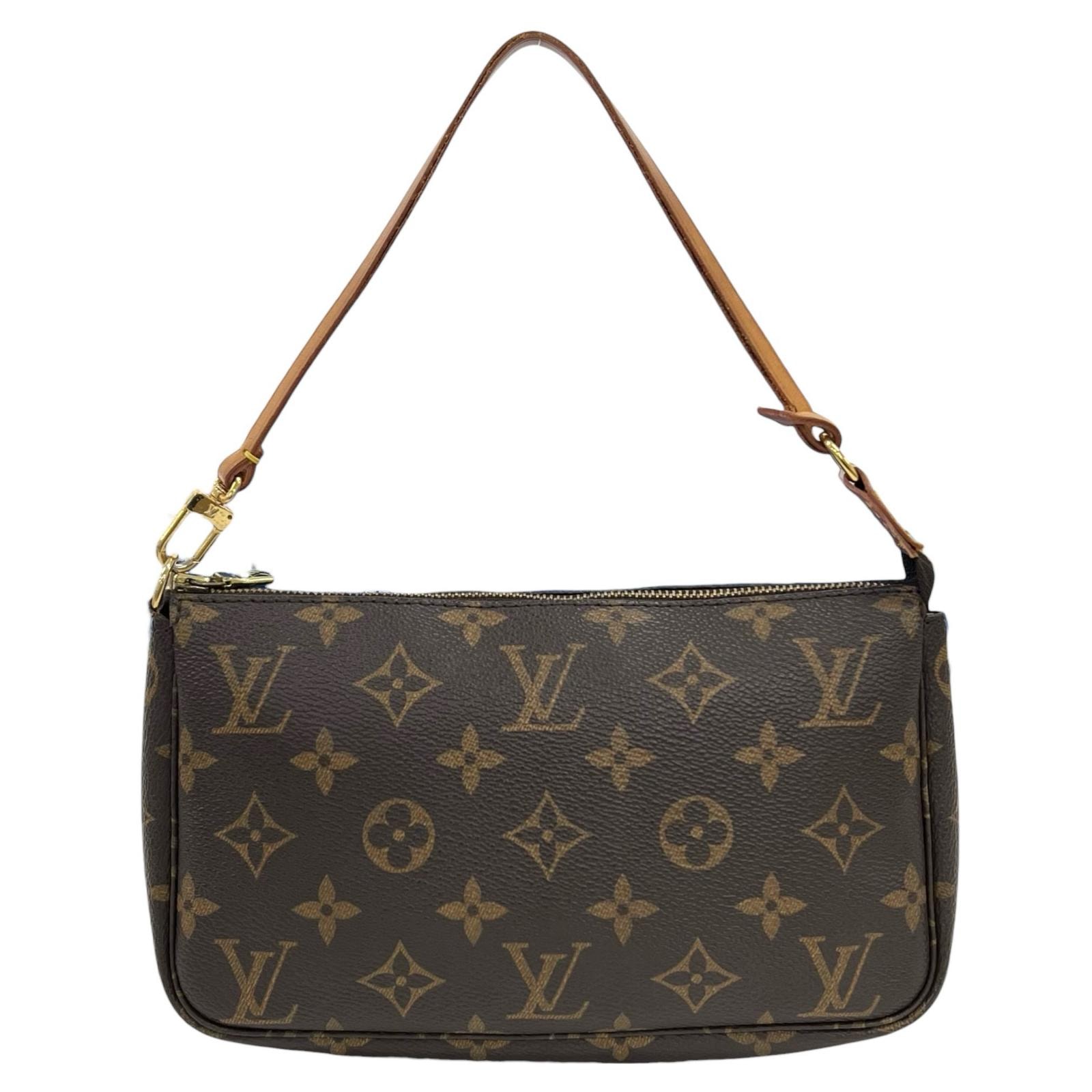 LOUIS VUITTON ルイ・ヴィトン ポシェット・アクセソワール M51980 ポーチ モノグラムキャンバス ブラウン レディース【中古】