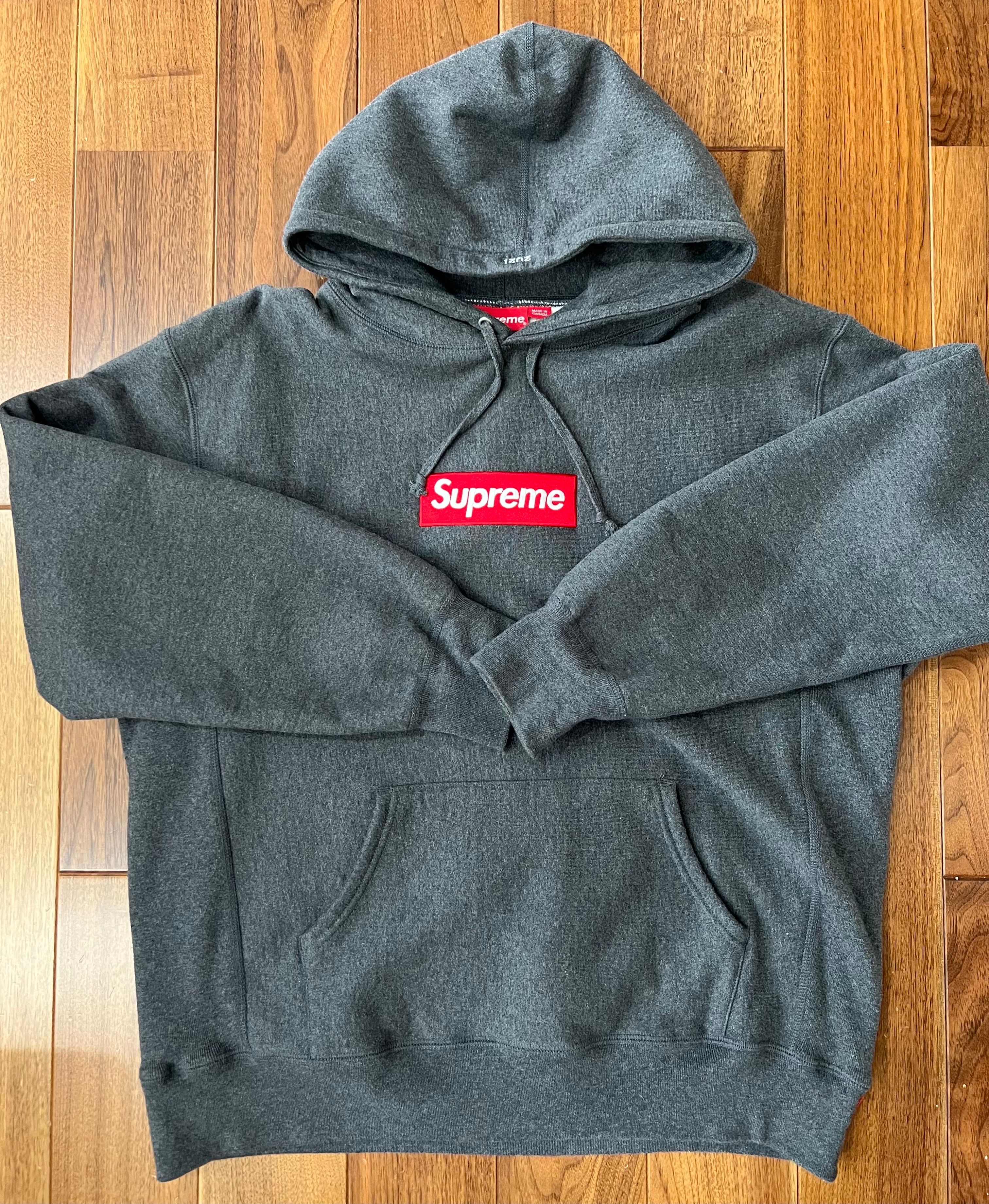 Supreme Box Logo Hooded Sweatshirt "Charcoal" (21FW)