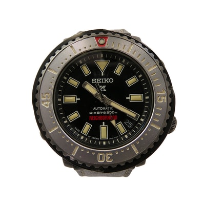 SEIKO セイコー 時計 SBDY077 × NEIGHBORHOOD ネイバーフッド Prospex DIVER SCUBA プロスペックス ダイバー スキューバ 自動巻 腕時計 ブラック系 レッド系【中古】