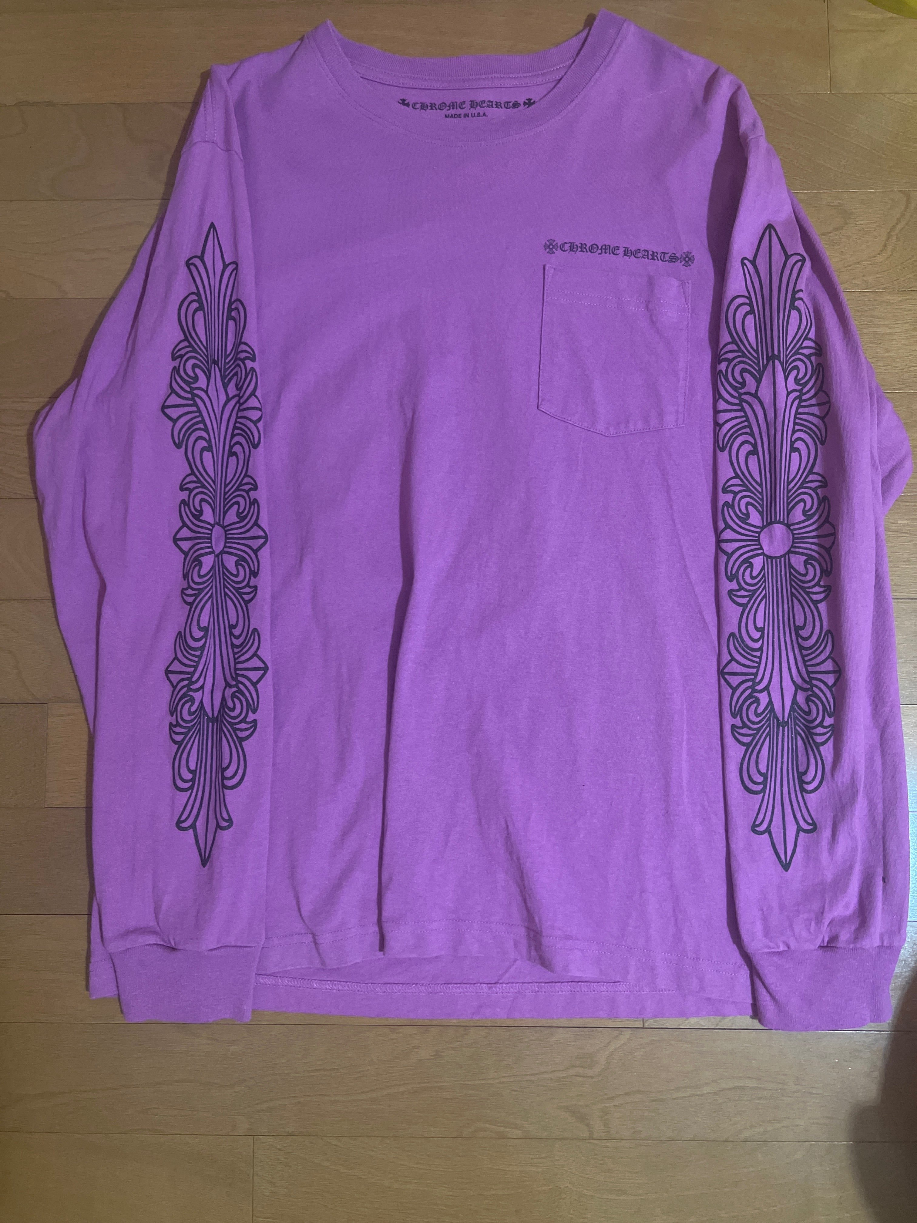 Chrome Hearts Matty Boy Spider Web L/S T-Shirt "Purple"