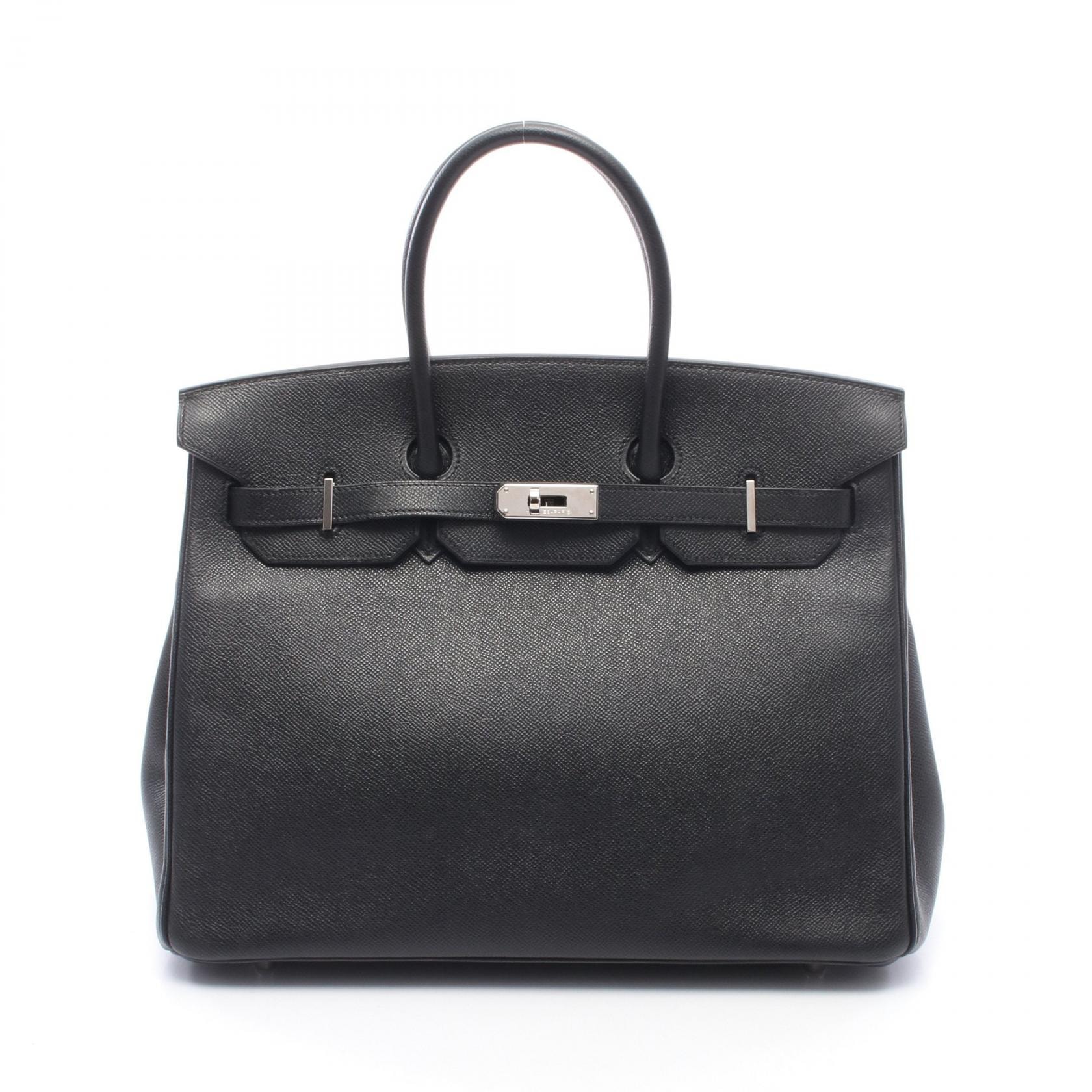 エルメス HERMES バーキン35 ハンドバッグ バッグ レザー ヴォーエプソン □K刻印(2007年製造) レディース ブラック系 【中古】