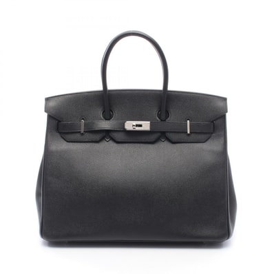 エルメス HERMES バーキン35 ハンドバッグ バッグ レザー ヴォーエプソン □K刻印(2007年製造) レディース ブラック系 【中古】