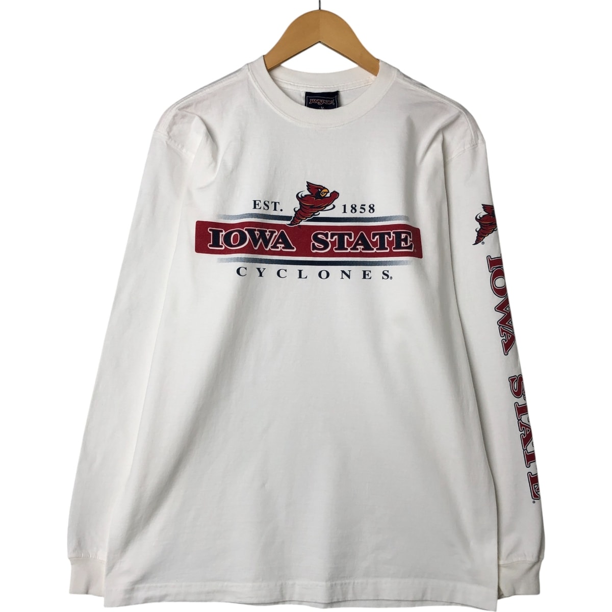 古着 90年代 ジャンスポーツ JANSPORT ロングTシャツ ロンT メンズM相当 ヴィンテージ/eaa542166