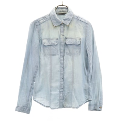 ARMANI EXCHANGE アルマーニエクスチェンジ 長袖 シャツ XS ブルー系