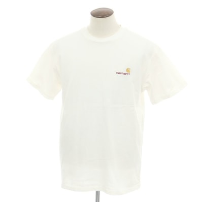 【中古】カーハート Carhartt コットン クルーネック 半袖Tシャツ ホワイト【サイズL】【メンズ】